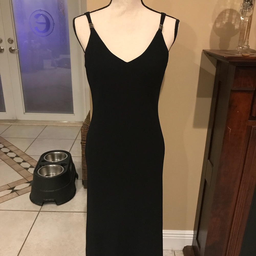 Size 10 black formal tea length dress